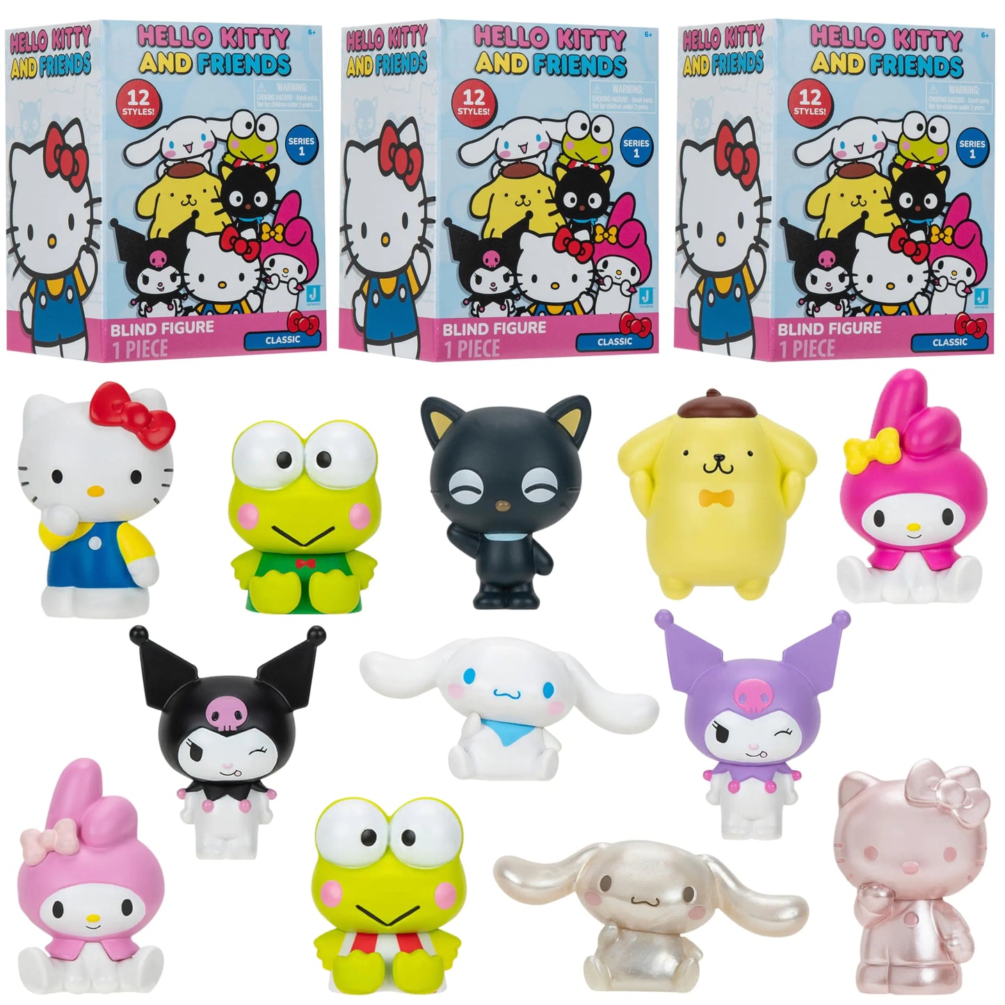 Hello Kitty and Friends Mystery Blind Box 3-Pack - Series 1