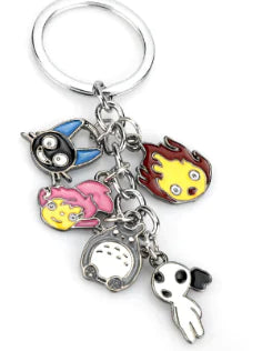 Kawaii Ghibli Cat Keychain Pendant (1Pc)